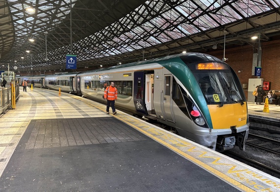 Inter-city train at Cork