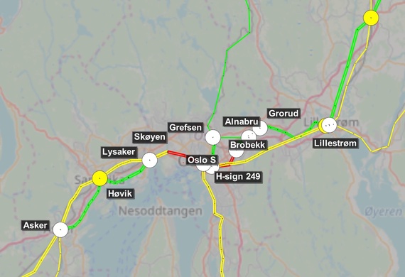 Capacity estimation in the Oslo area