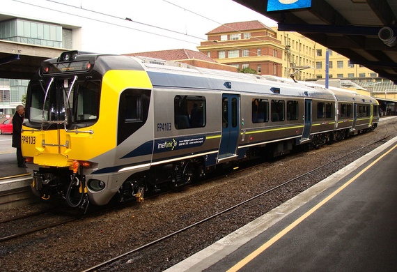 Matangi train at Wellington Railway Station