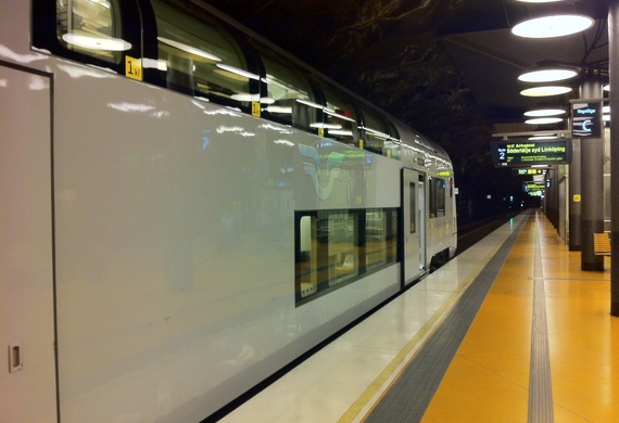 Train at Stockholm Central station