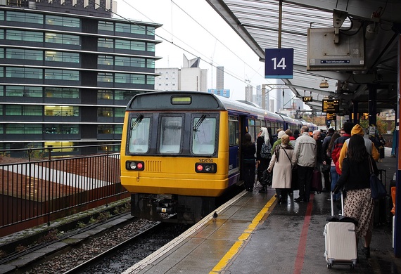 View of platform 14 at Manchester Piccadilly Station
