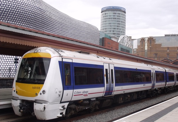 Chiltern Railways Class 165/0 No. 165001 at Birmingham Moor Street Station