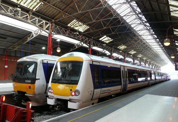 Class 165 and 168 trains seen at London Marylebone