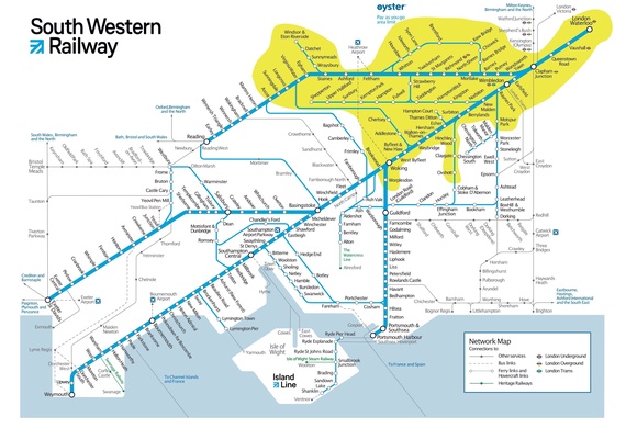 South Western Railway simulation area