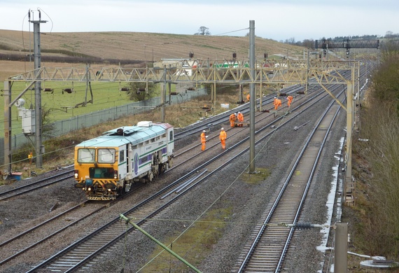 Engineering works on the West Coast Main Line