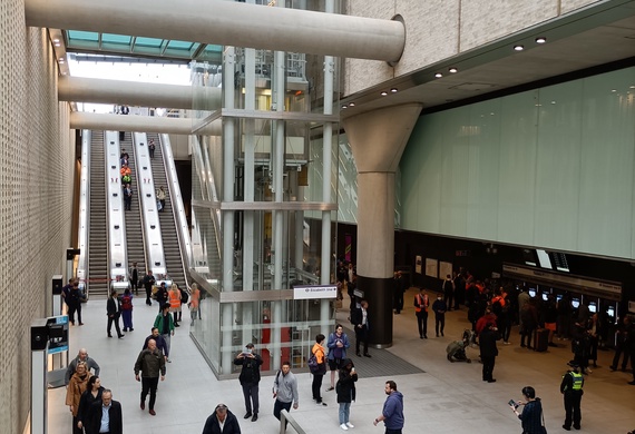 View of Paddington tube station entrance